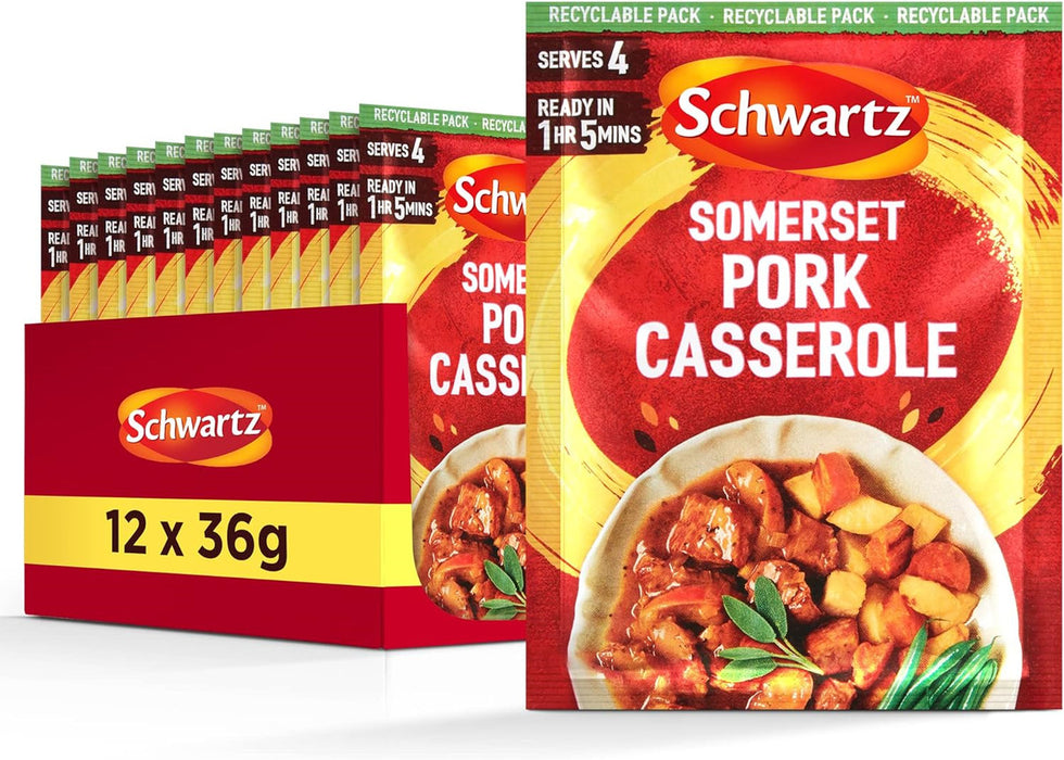 Schwartz Somerset Pork Casserole Recipe Mix 36G (Case of 12)