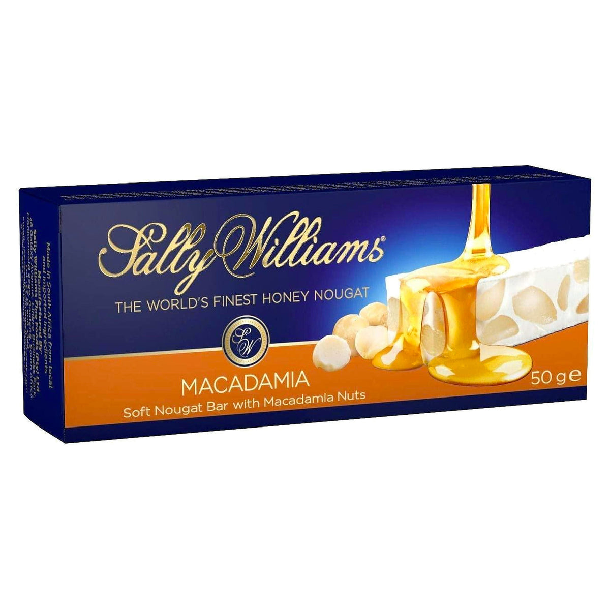 Sally Williams Soft Nougat Bar With Macadamia Nuts 50G