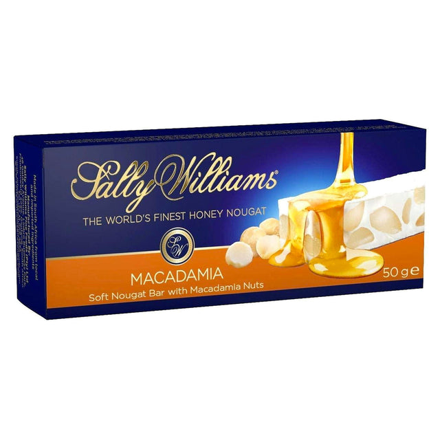 Sally Williams Soft Nougat Bar With Macadamia Nuts 50G
