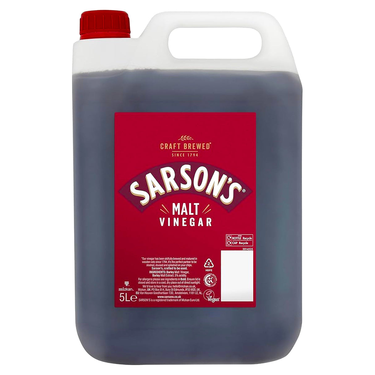 Sarsons Malt Vinegar 5lt