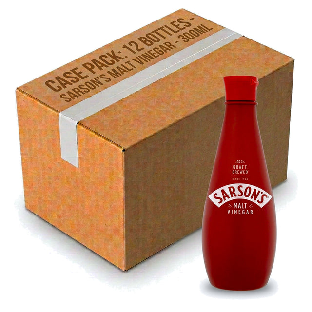 Sarson's Malt Vinegar Plastic Bottle 300ML (Case of 12)