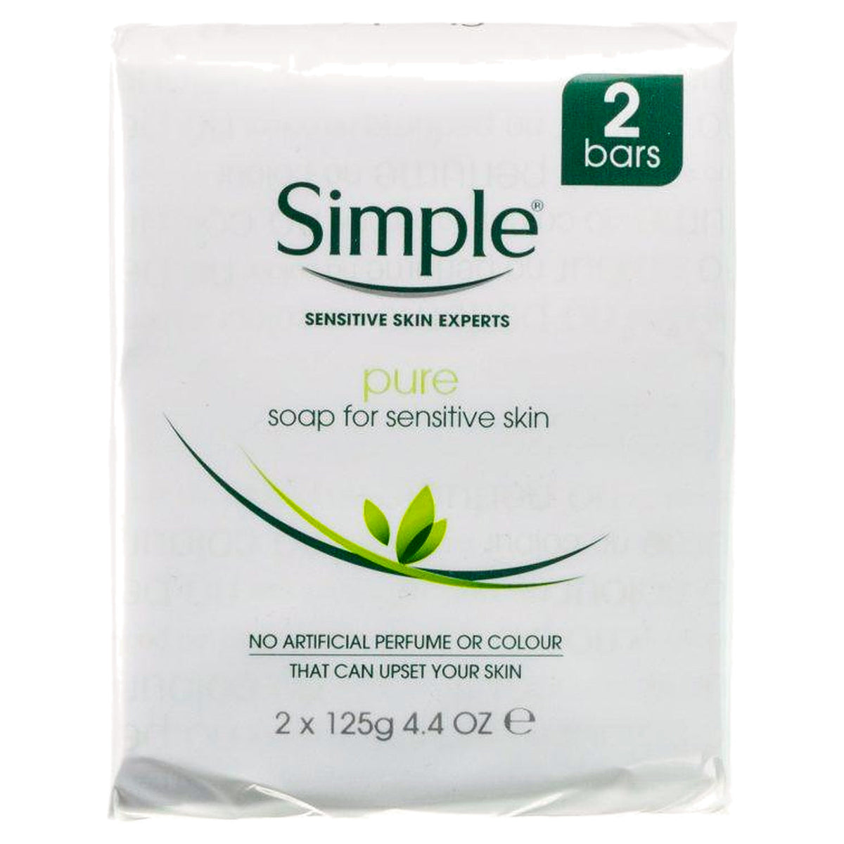 Simple Pure Soap Sensitive Skin Twin Pack 125G