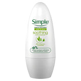 Simple Soothing Anti-Perspirant Deodorant Roll On 50Ml