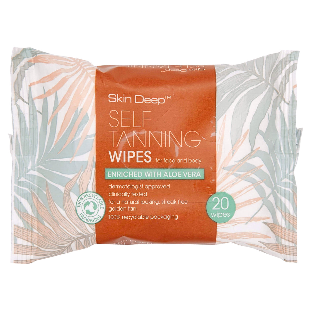 Skin Deep Self Tanning Wipes 20s