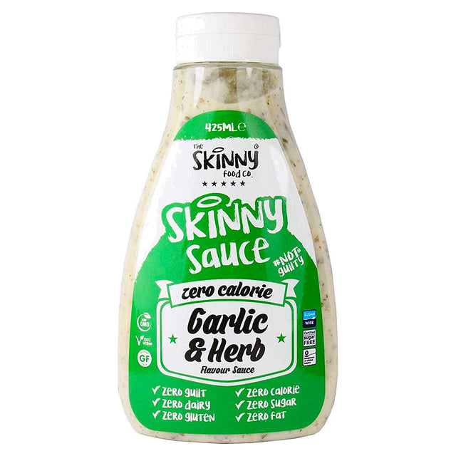 Skinny Sauce Virtually Zero Garlic & Herb Sugar Free 425Ml