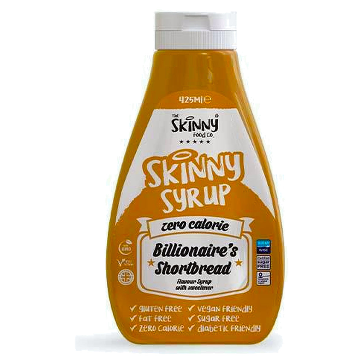 Skinny Syrup Billionaires Shortbread Zero Calorie Sugar Free 425Ml