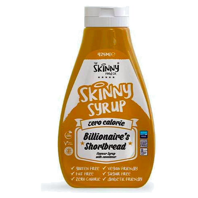 Skinny Syrup Billionaires Shortbread Zero Calorie Sugar Free 425Ml