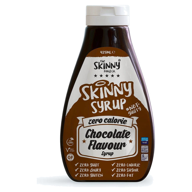 Skinny Syrup Zero Calorie Chocolate Flavour Sugar Free Skinny 425Ml