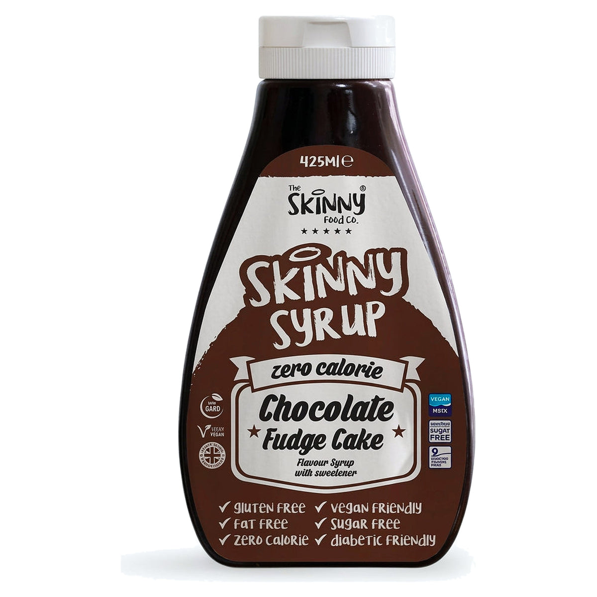 Skinny Syrup Zero Calorie Chocolate Fudge Cake Sugar Free 425Ml