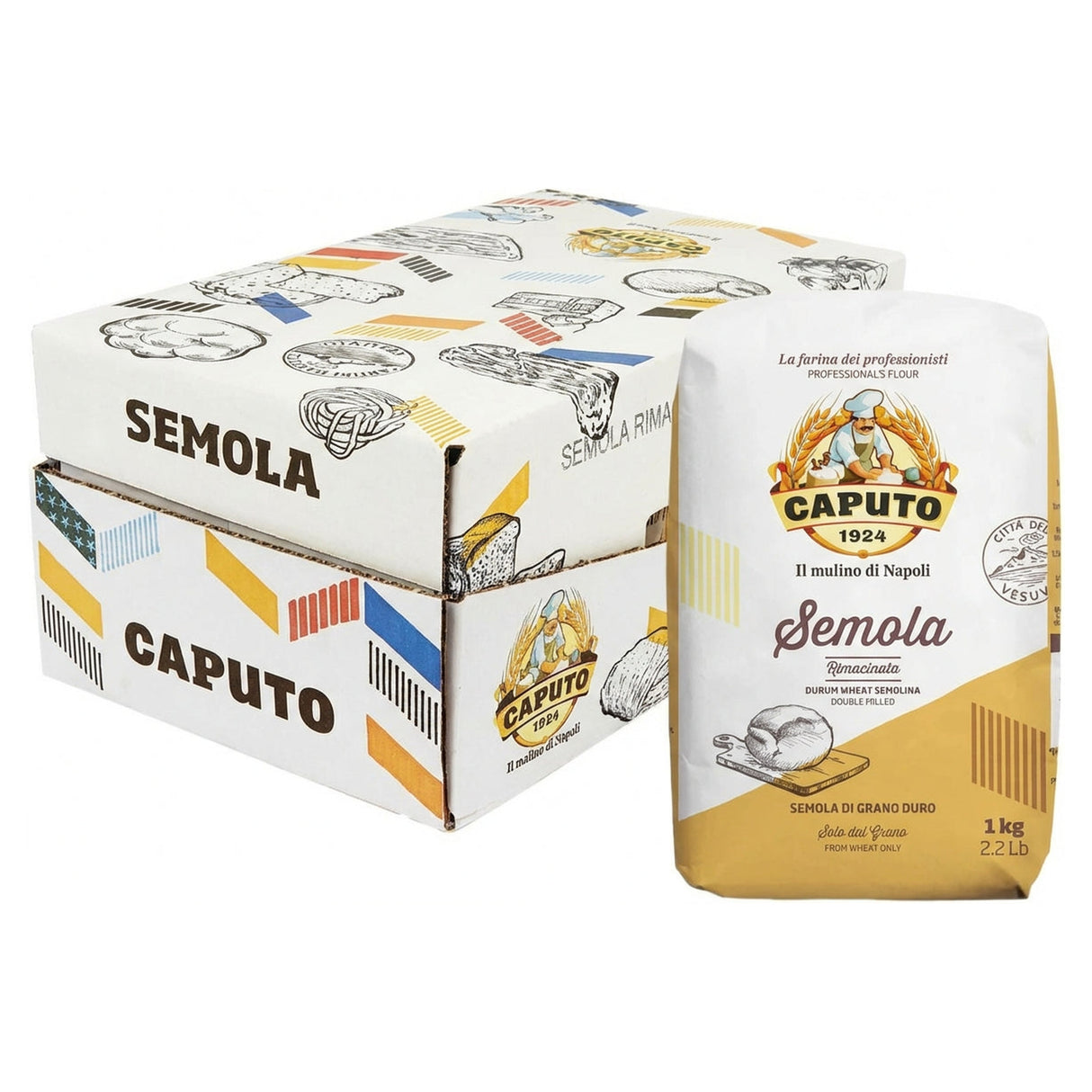 Caputo Semolina Rimacinata 1KG (Case of 10)