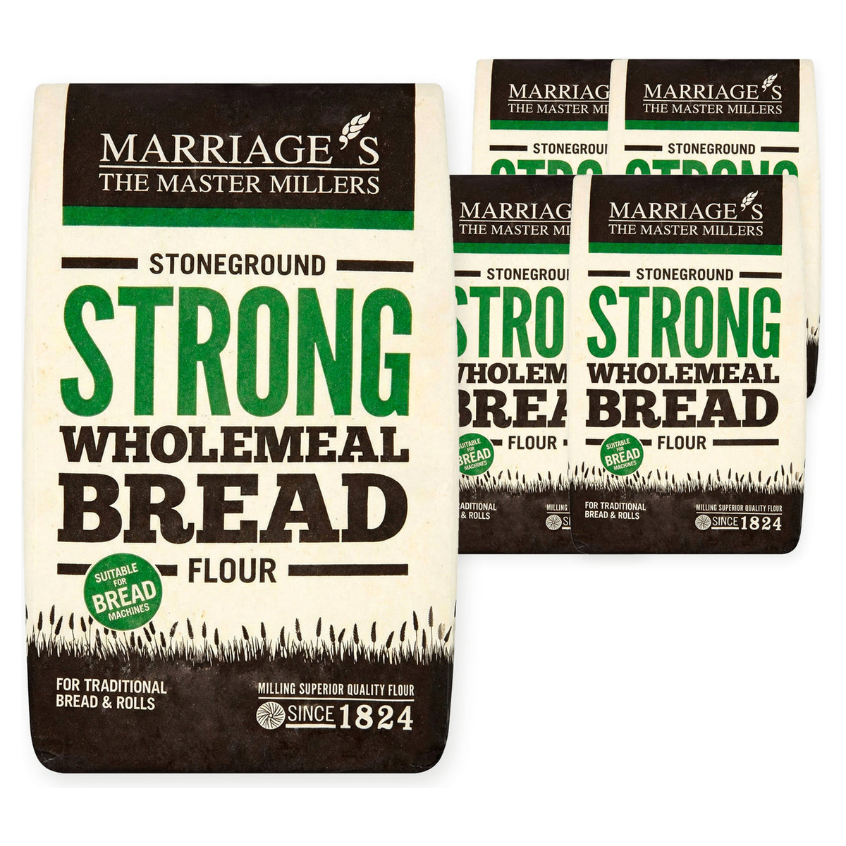 Marriages Strong Stoneground Wholemeal 1.5KG (Case of 5) – case pack