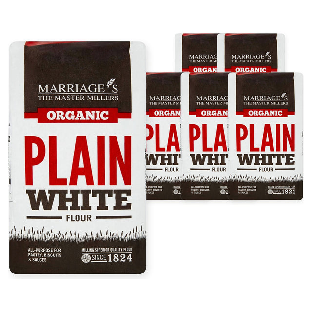 Marriage Millers Organic Plain White 1KG (Case of 6) – case pack