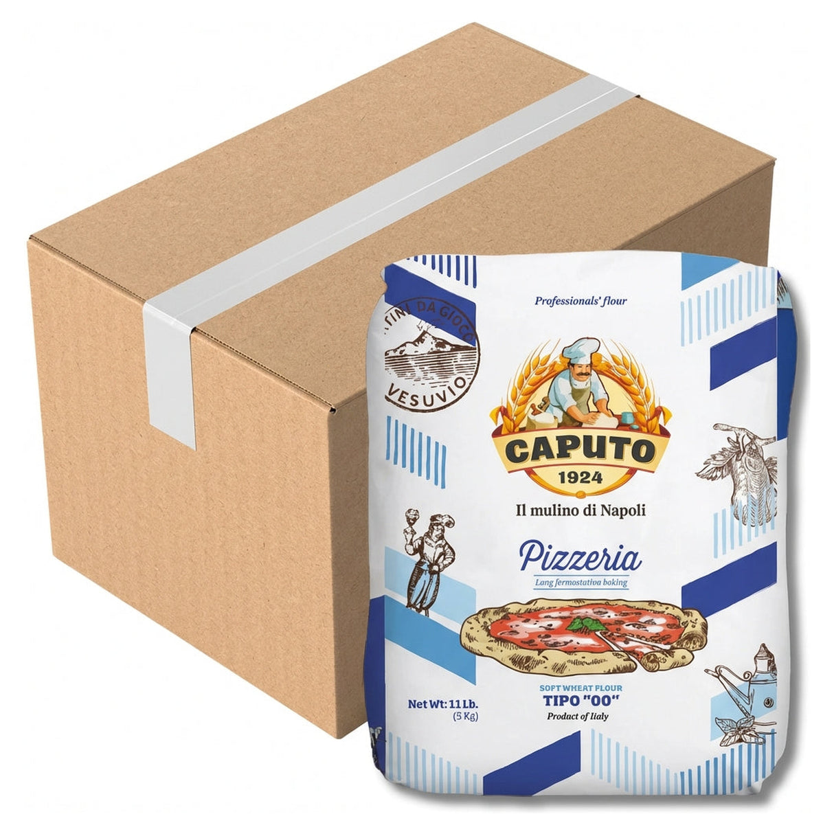 Caputo Pizzeria "00" Flour Blue Bag 5KG (Case of 2)