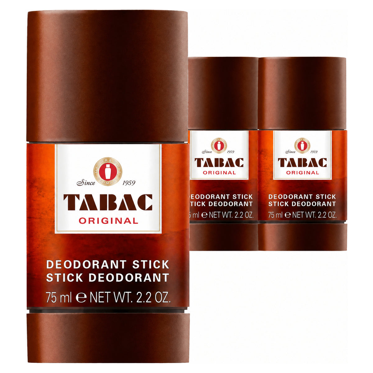 Tabac Deodorant Stick 75ML (Case of 3) – case pack