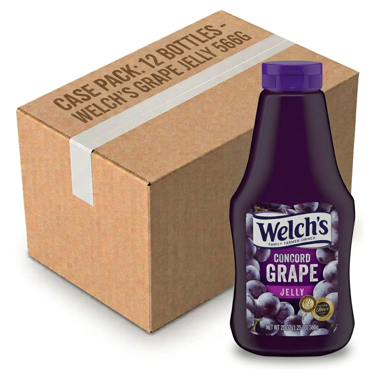 Welch's Grape Squeezable Jelly 566G (Case of 12)