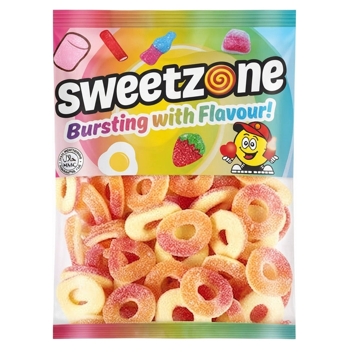 Sweetzone Peach Rings 1KG