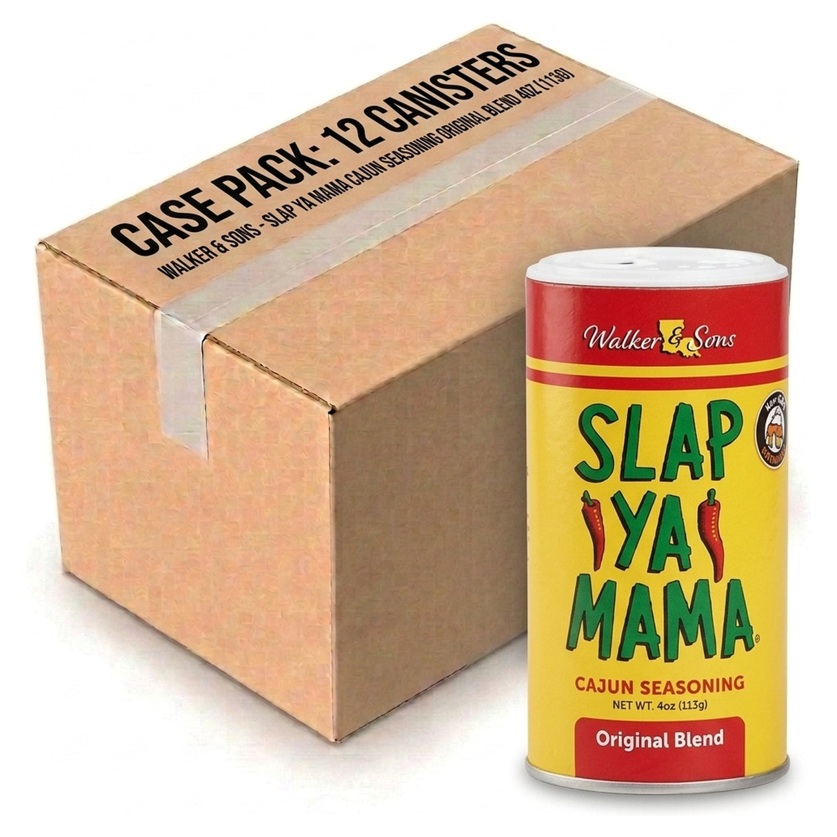 Slap Ya Mama Cajun Seasoning Original Blend 4oz (113G) (Case of 12)