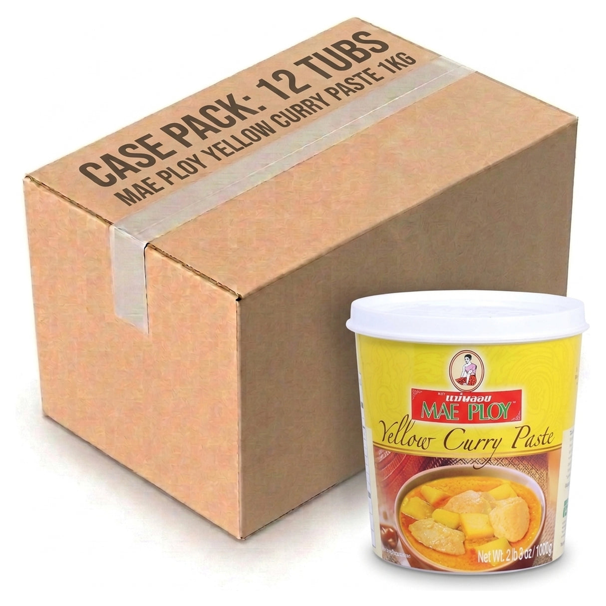 Mae Ploy Yellow Curry Paste 1KG (Case of 12)