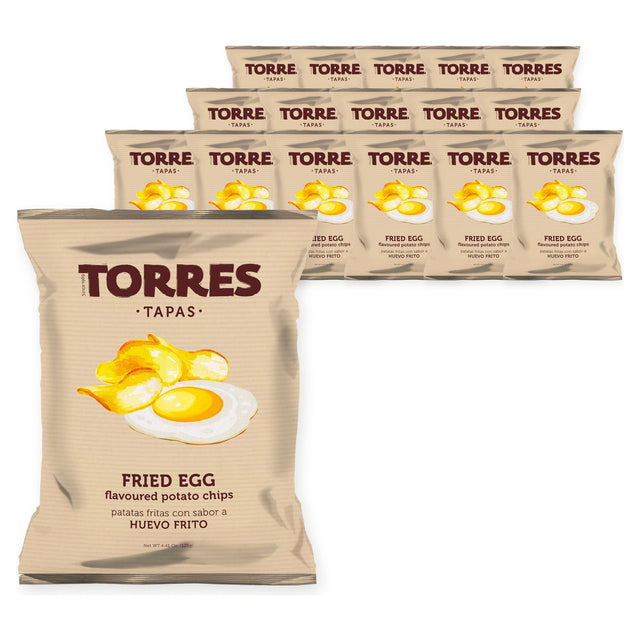 Torres Tapas Fried Egg Flavoured Potato Chips 125G (Case of 17) – case pack