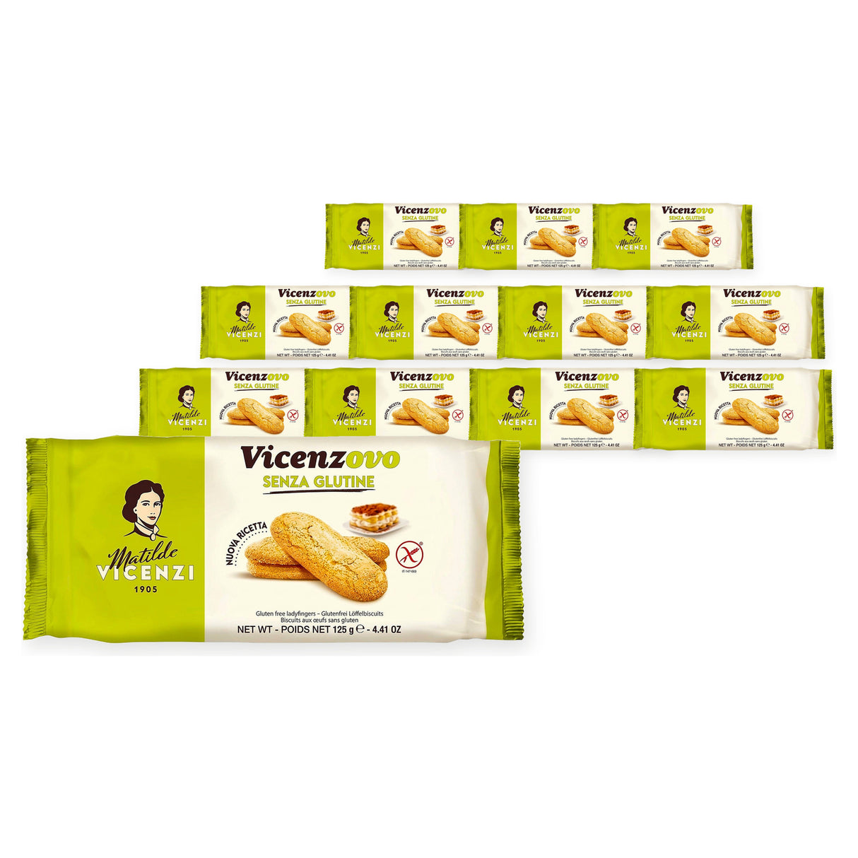 Matilde Vicenzi Vicenzovo GF Lady Fingers 125G (Case of 12) – case pack