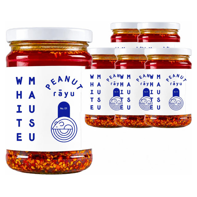 White Mausu Peanut Rayu 240G (Case of 6) – case pack