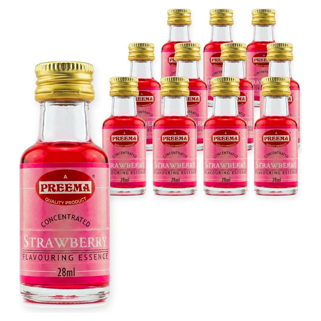 Preema Strawberry Flavouring Essence 28ML (Case of 12) – case pack