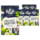 H&H Organic Night Time Tea - 20 Tea Bags (Case of 6) – case pack