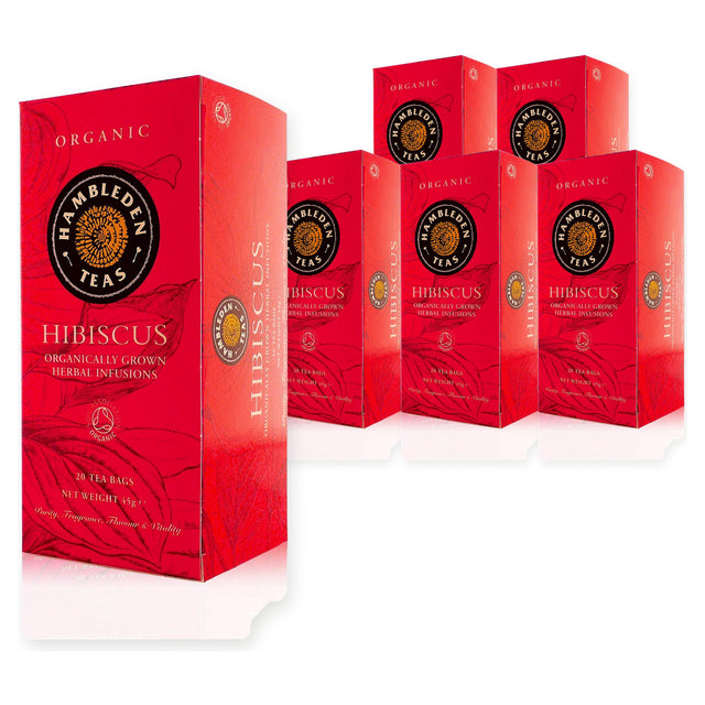 Hambleden Organic Hibiscus Tea Bags 20s (Case of 6) – case pack