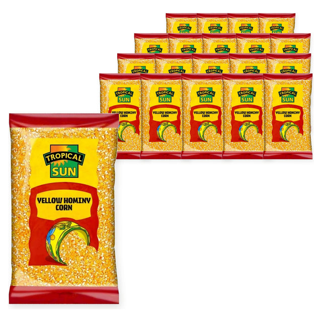 Tropical Sun Yellow Hominy Corn 500G (Case of 20) – case pack