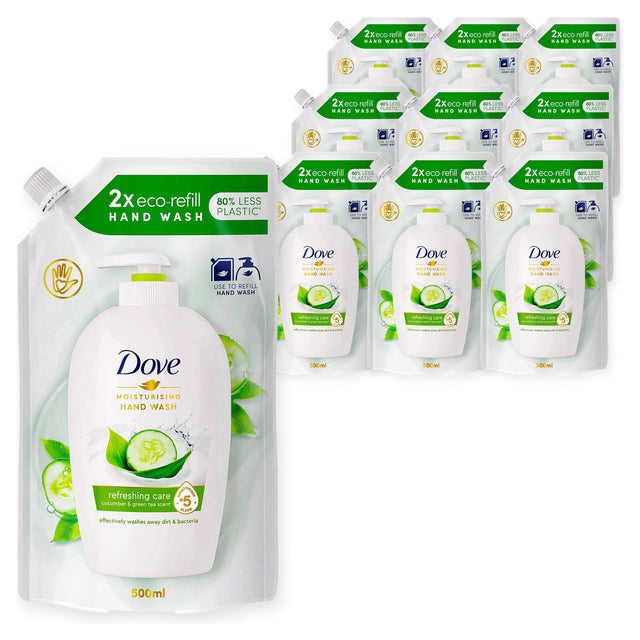 Dove Go Fresh Cucumber & Green Tea Liquid Hand Wash Refill 500ML (Case of 10) – case pack