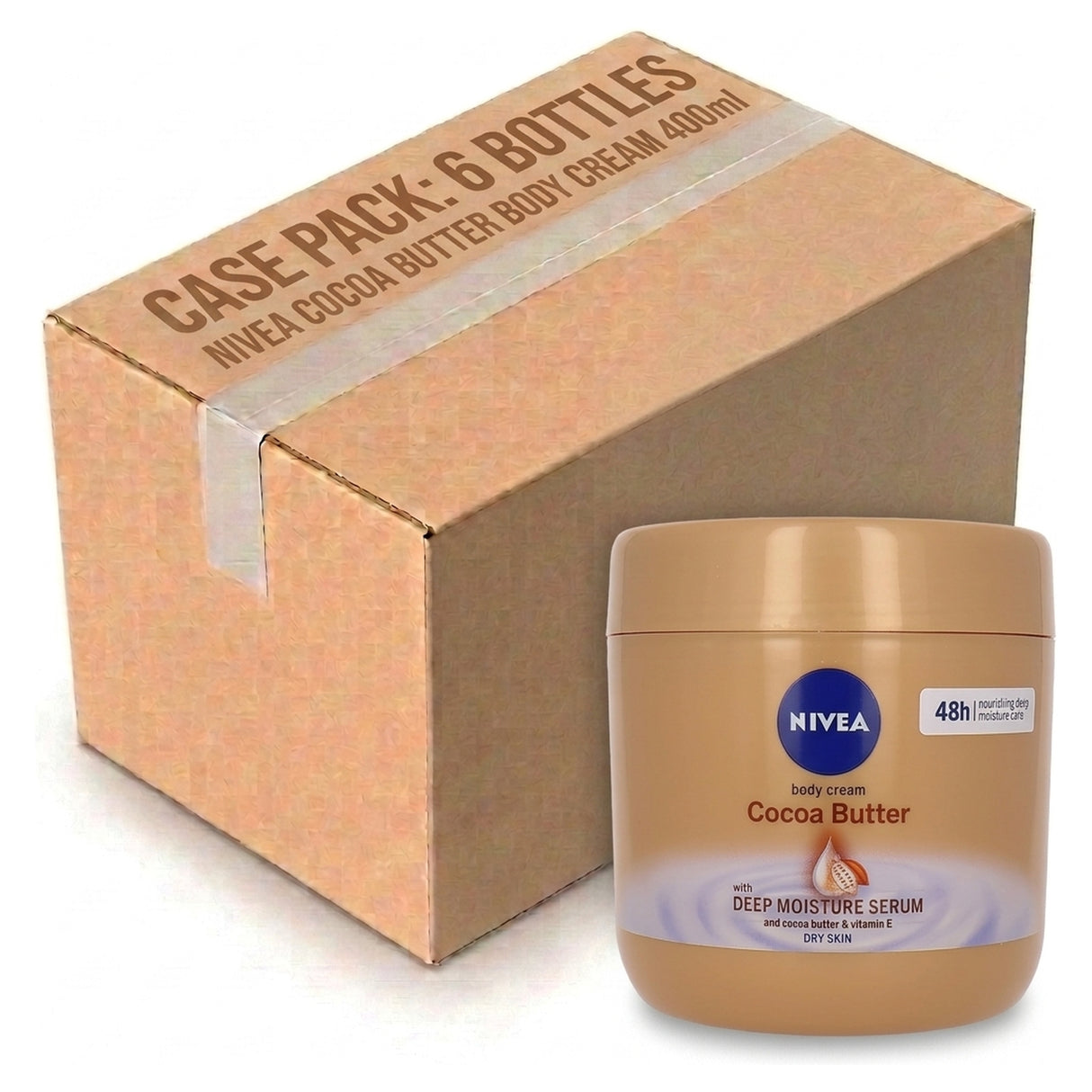 Nivea Cocoa Butter Body Cream 400ML (Case of 6)