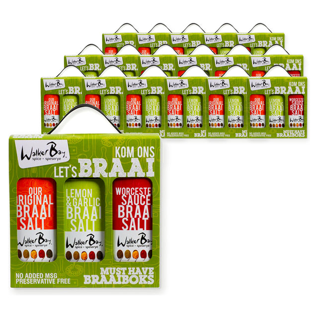 Walker Bay Gift Set - Braai (3 X Shakers) 400G (Case of 18) – case pack