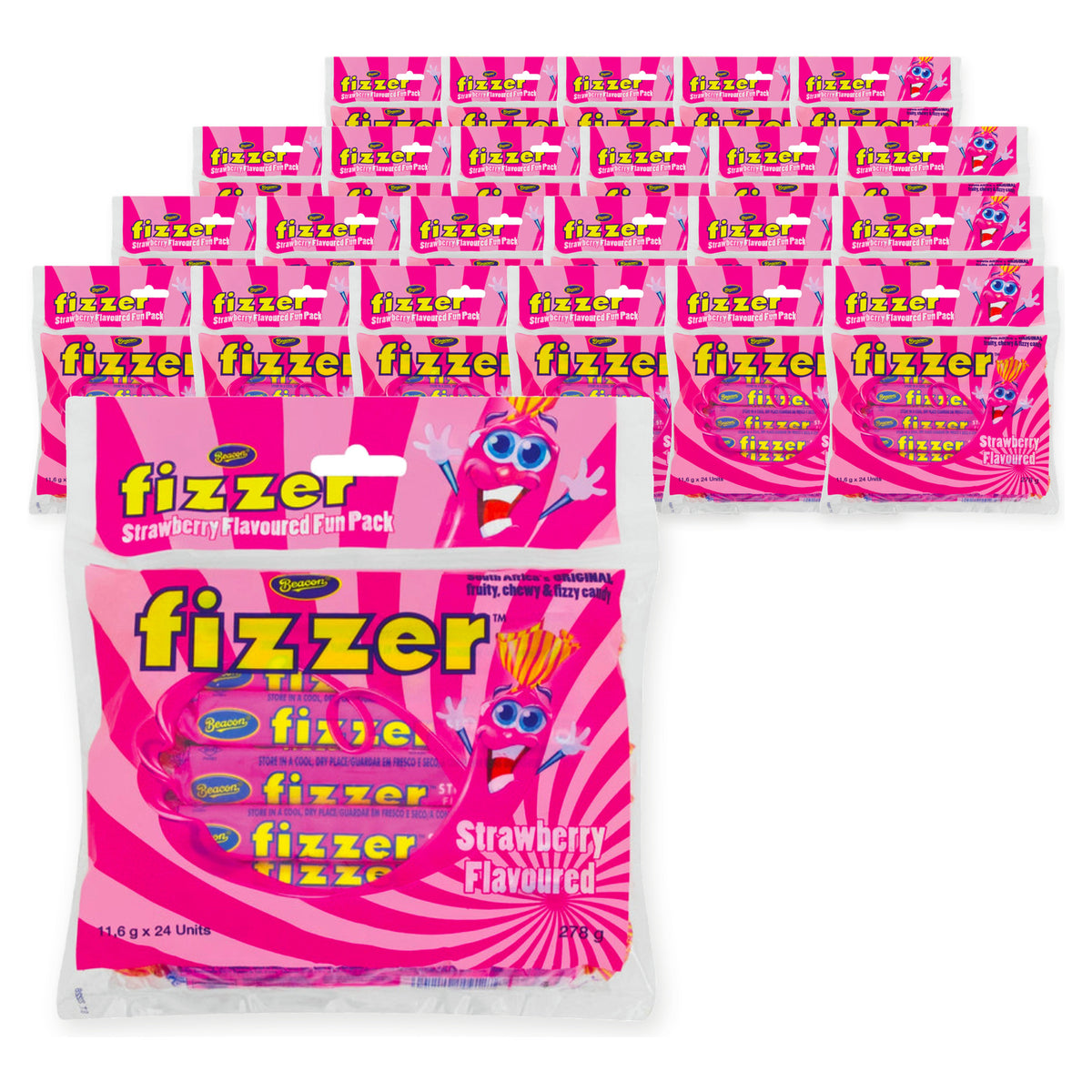 Beacon Fizzer - Fun Pack - Strawberry 24s (Case of 24) – case pack