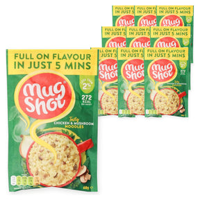 Mugshot Noodles Chicken & Mushroom 68G (Case of 10) – case pack