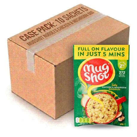 Mugshot Noodles Chicken & Mushroom 68G (Case of 10)