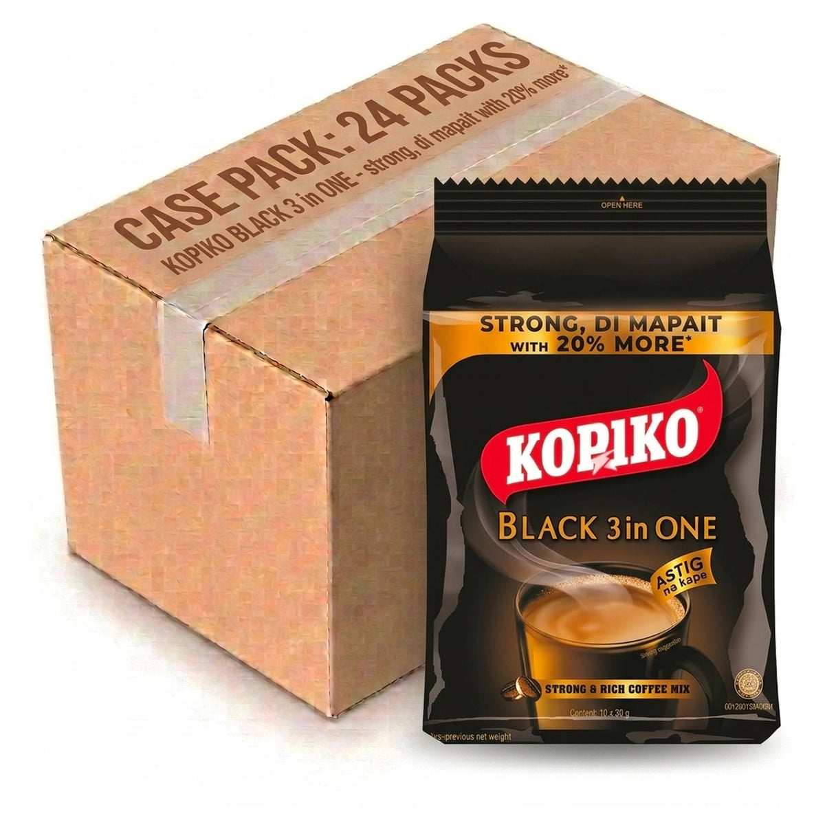 Kopiko Black 3 In 1 (30G X 10) (Case of 24)