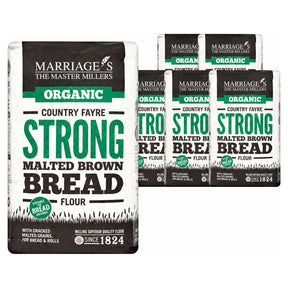 Marriages Millers Organic Country Fayre Malted Brown 1KG (Case of 6)