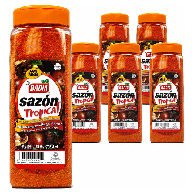Badia Sazon Tropical With Coriander Annato 793.8g (1.75 Lbs) (Case of 6)