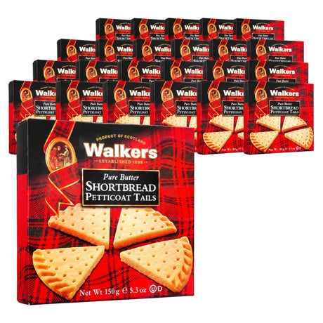 Walkers Pure Butter Shortbread Petticoat Tails - Carton 150G (Case of 24)