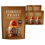 Forest Feast Belgian Milk Choc Peanut Butter Dates 140G (Case of 6)