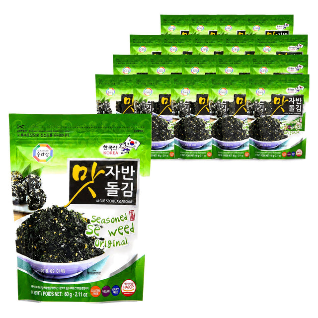 Surasang Seasoned Seaweed Flakes Jabanmatdolgim 60G (Case of 20)