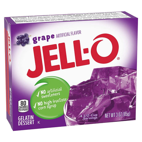Jell-O Grape Gelatin 3Oz (85G)