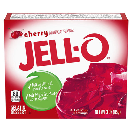 Jell-O Cherry Gelatin 3Oz (85G)