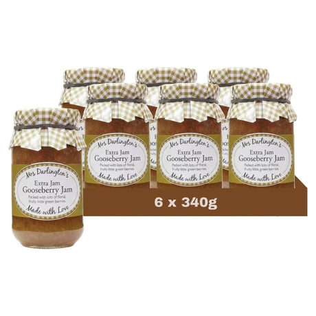 Mrs Darlington Gooseberry Extra Jam 340G (Case of 6)
