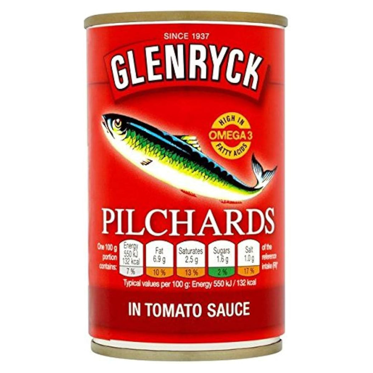 Glenryck Pilchards In Tomato Sauce 155G