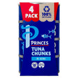 Princes Tuna Chunks in Brine Tin 4x145g
