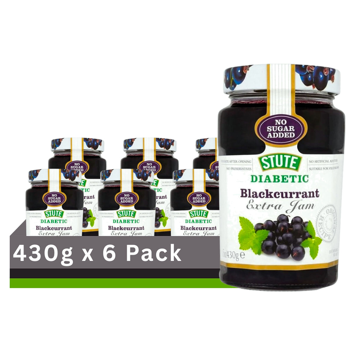Stute Blackcurrant Jam 430G (Case of 6)