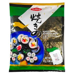 Sukina Roasted Seaweed (Laver) 10 Sheets (25G)