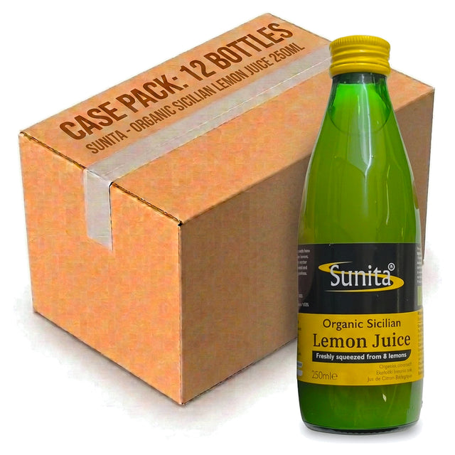 Sunita Organic Lemon Juice 250ML (Case of 12)