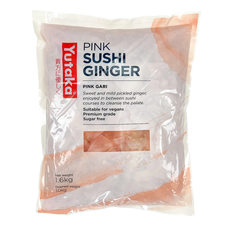 Yutaka Sushi Ginger Pink 1.6KG (Case of 10)